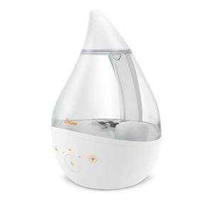 lot 15899 image: CRANE - 1 Gal. Drop Cool Mist Humidifier with Sound Machine - ClearWhite