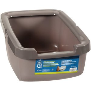 lot 15926 image: Catit Litter Pan with Rim, Taupe