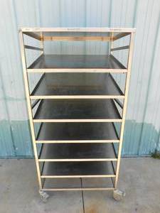 lot 4823 image: Stainless Bakers Slant Rack
