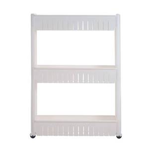 lot 1658 image: Three-Tier Slim Slide Out Pantry on Rollers, 5 Wide