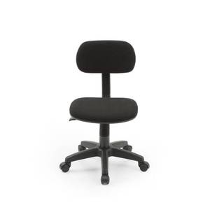 lot 1682 image: Hodedah Armless Adjustable Height Swiveling Task Chair for Kids - Black