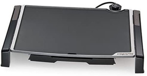 lot 3671 image: Presto 07073 Electric Tilt-N-fold Griddle, 19, Black