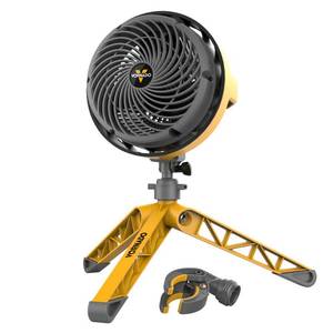 lot 3682 image: Vornado - Vortex 7.2 Pedestal Fan - BlackYellow