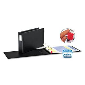lot 3694 image: Cardinal Premier Easy Open 11 x 17 Locking Slant-D Ring Binder, 3 Cap, Black (One)