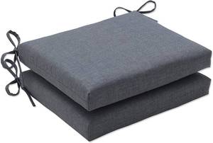 lot 1680 image: Outdoor  Indoor 2-Piece Deep Seat Cushions for Patio Furniture, 24x24, Linen Gray