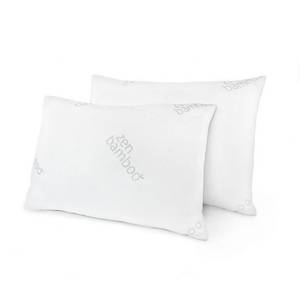 lot 1690 image: Zen Bamboo Ultra Plush Gel Pillow - (2 Pack) Premium Gel Fiber Pillow with Cool & Breathable Bamboo Cover - Dust Mite Resistant & Hypoallergenic