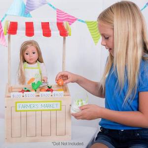 lot 7572 image: Adora Amazing World Farmers Market Wooden Play Set