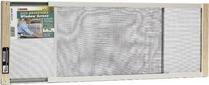 lot 7608 image: Frost King Available WB Marvin AWS1045 Adjustable Window Screen, 10in High x Fits 25-45in Wide, White