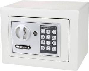 lot 6981 image: Stalwart Electronic Deluxe Digital Steel Safe 65-E17-B, Grey