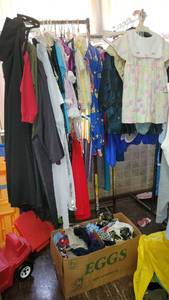 lot 1224 image: Mega Lot of Clothing and accessories
