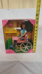 lot 3026 image: barbie becky share a smile special edition doll (1996)