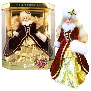 lot 3053 image: Mattel Happy Holidays Barbie Christmas 1996