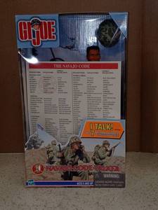 lot 4040 image: Gi Joe 12 Inch Navajo Indian Navaho Code Talker Figure Says 7 Different Phrases In Najavo Code and English