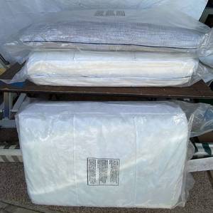 lot 2064 image: Pair of NEW Sofa Cushions with NEW Covers - See pics for measurements - SO CUSHY