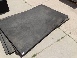 lot 1732 image: (2) Six Ft x Four Ft Thick Rubber Horse Stall Mats