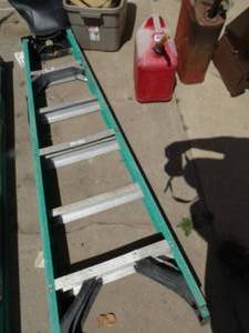 lot 1766 image: Werner 6Ft tall Aluminum and Fiberglass Step Ladder