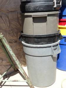 lot 1774 image: Stack of Large Trash Cans