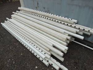 lot 1443 image: Lot of 8Ft PVC Pipe  Drainage Pipes