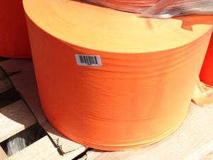 lot 1806 image: (1)  12 Wide Bright Orange Caution Tape