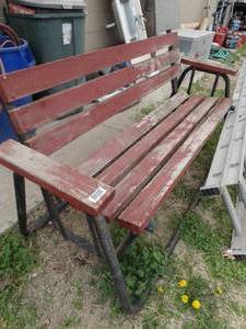 lot 1844 image: Vintage Glider Bench