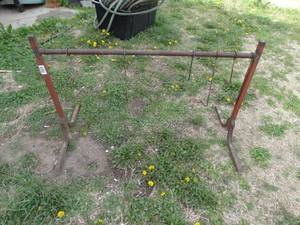 lot 1867 image: 45 Wide Metal Camp Fire Meat Holder