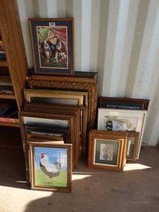 lot 1925 image: Large Lot of Quality Framed Wall Art  LOOK