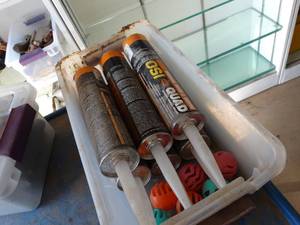 lot 1933 image: Lot of OSI Window Door  Siding  Caulk