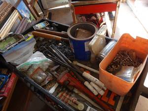 lot 2000 image: Large Lot of Hardware and Misc Tools
