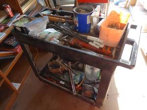 lot 29888 image: Tough Plastic Parts Cart wo Contents