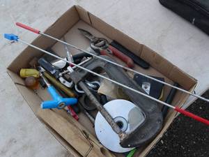lot 29912 image: 6 C - Clamp  Measuring Tape  Snips and More tools