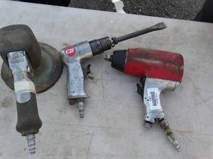 lot 29921 image: Lot of Pneumatic  Sander  Hammer  Wrench