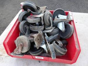 lot 29942 image: Various Industrial Cart Wheels