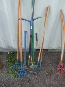 lot 29971 image: Rakes and hoes