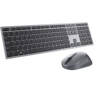 lot 16025 image: Dell - KM7321W Premier Multi-Device Wireless Keyboard and Mouse - Titan Gray