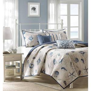 lot 16047 image: Madison Park Bayside 6-Piece King Quilt Set