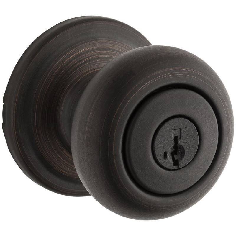 lot 30223 image: Kwikset Juno Keyed Entry Knob Featuring SmartKey Security�� In Venetian Bronze Model # 97402-737