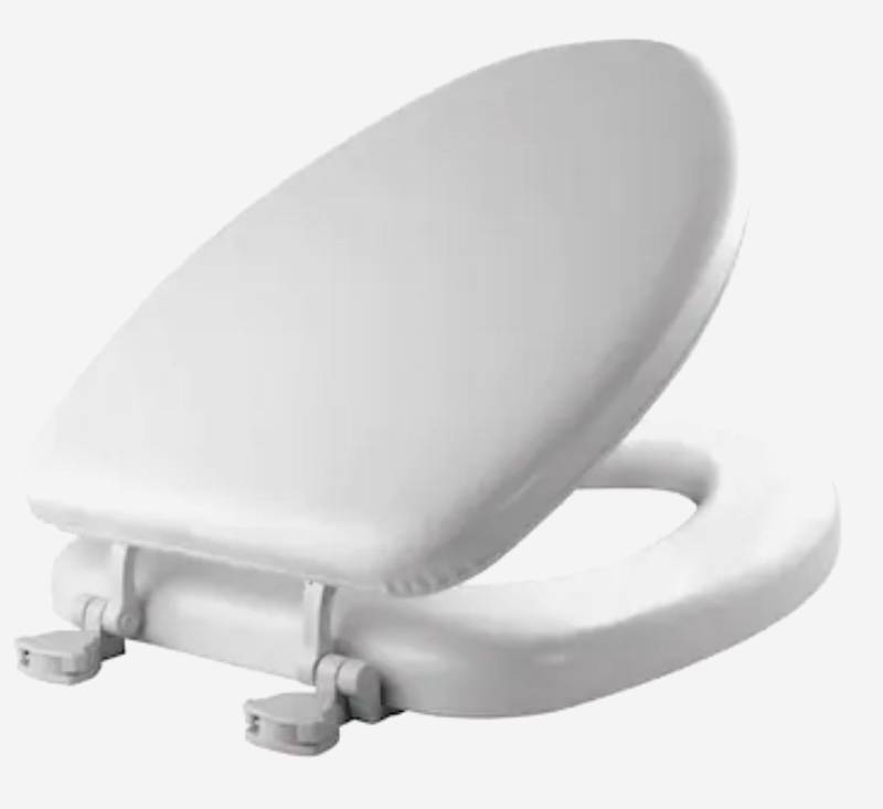 lot 30434 image: Mayfair by Bemis White Elongated Toilet Seat
