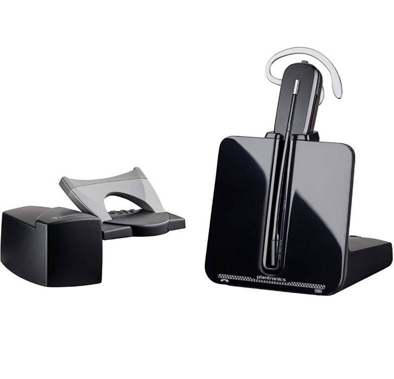 lot 30324 image: Plantronics - C054A Wireless DECT Headset with Lifter (Poly) - Single Ear (Mono) Convertible (3 wearing styles) - Connects to Desk Phone - Noise Canceling Microphone Retail $270
