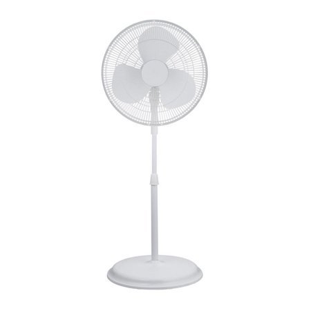 lot 30214 image: Pelonis FS40-19M 16 Inch 3 Speed Indoor Tilting and Oscillating Stand Fan, White