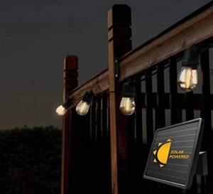 lot 30466 image: Sunforce 35 Solar LED String Lights