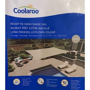 lot 30481 image: Shade Sail Coolaroo 13 x 7 Rectangle, Riverstone