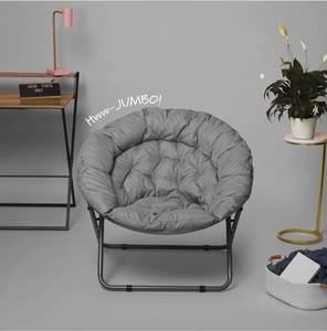 lot 30495 image: Urban Lounge Canvas Oversized Polycanvas Saucer Chair, Grey