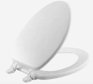 lot 30501 image: Project Source White Elongated Toilet Seat