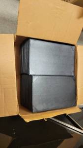 lot 4654 image: (40) Simple Black Food  Berverage Holders&nbsp