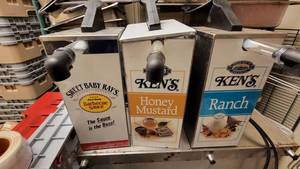 lot 4663 image: (3) Vol Pack Servers - Ranch, Honey Mustard &amp BBQ Sauce&nbsp