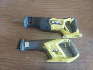 lot 6025 image: 2 Ryobi 18V Reciprocating Saws