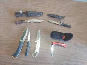 lot 6026 image: Knives with Sheaths and Other Knives
