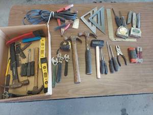 lot 6156 image: squares, hammers and levels