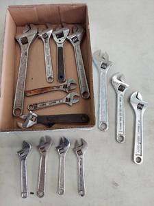 lot 6048 image: assorted adjustable wrenches