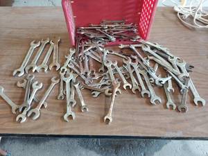 lot 6203 image: open end wrenches- metric and sae